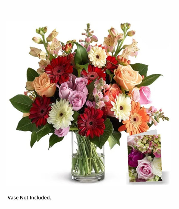 Florist's Choice IV bouquet with vibrant mixed flowers