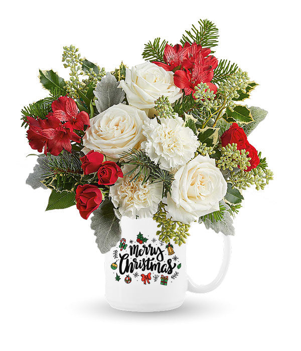 Winter Rose Cheer in a Mug