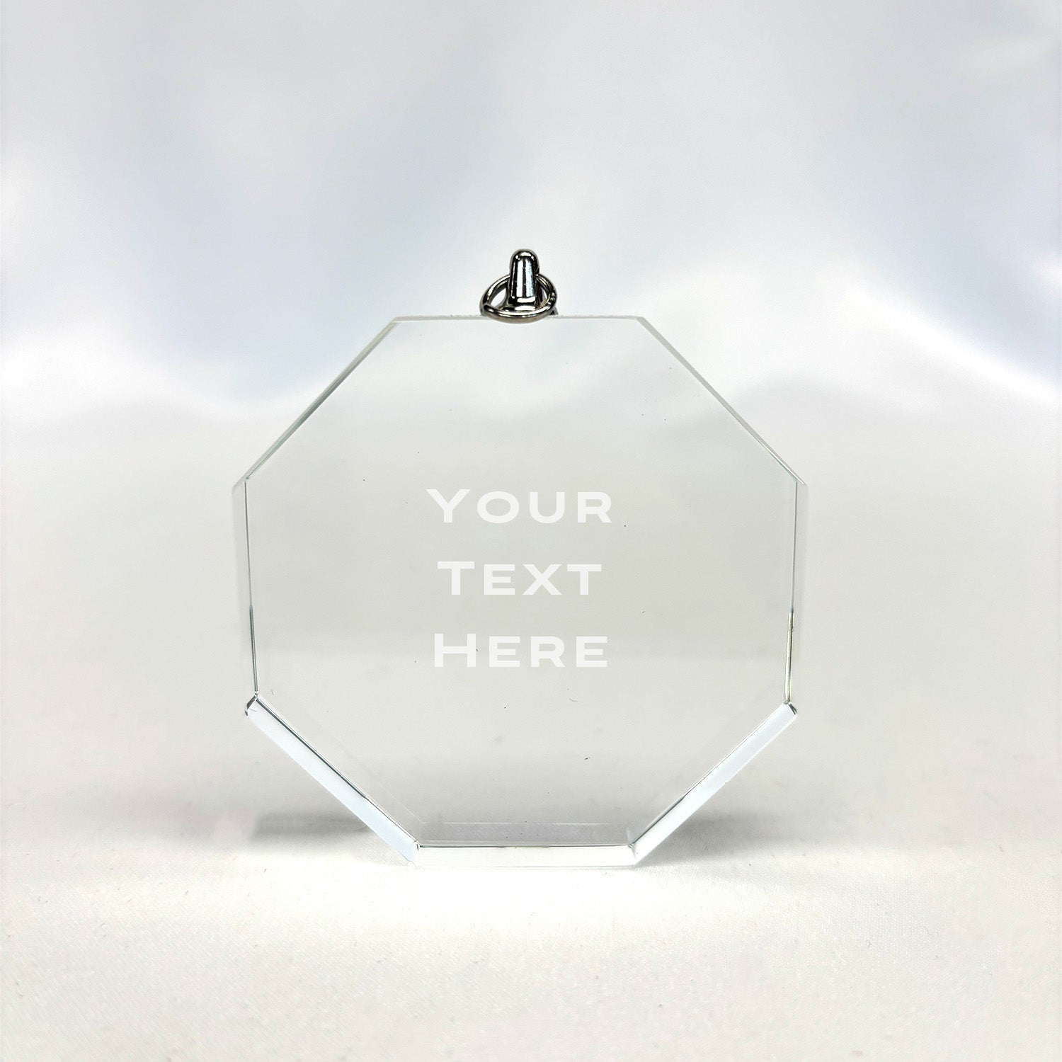 Clear Glass Christmas Ornament - Things Engraved
