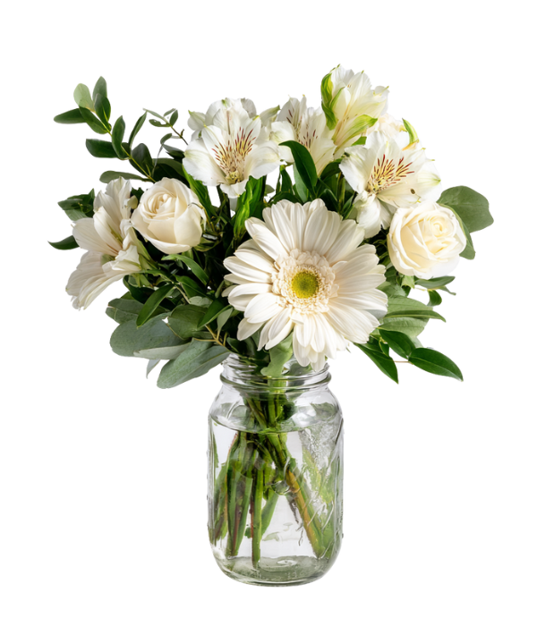 White Whisper in Mason Jar